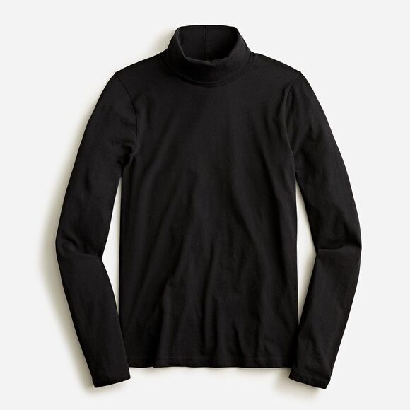 Turtleneck, Tissue Weight, J. Crew, Black, Size M - Picture 4 of 7